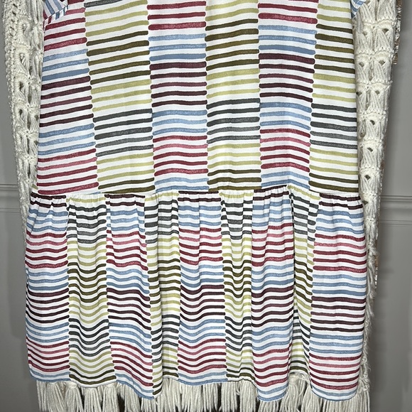 LOFT Women's Shifted Striped Tiered Flounce Dress - Picture 3 of 10